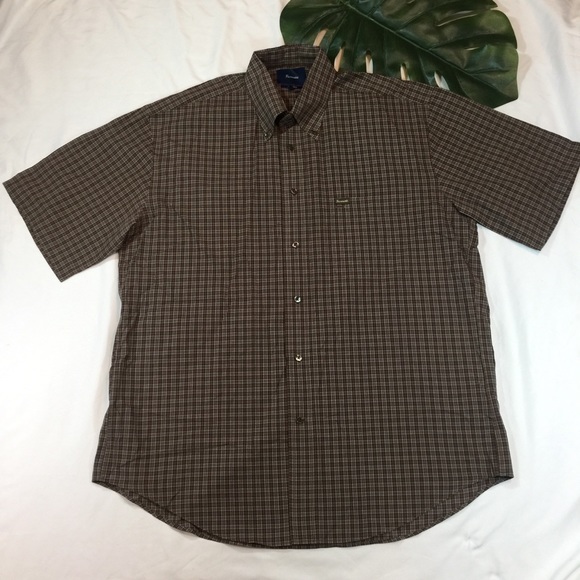 FACONNABLE | Classique plaid short sleeve shirt - Picture 1 of 8